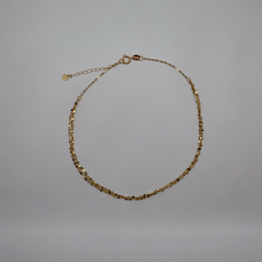 Triple Grace Anklet 18k