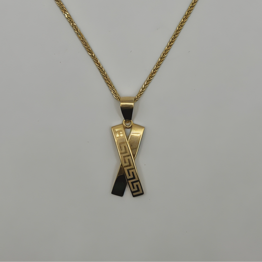 Greek Cross Pendant 18k