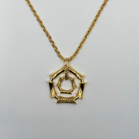 Bamboo Hope Pendant 18k