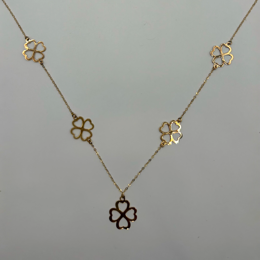 Flower Necklace 18K