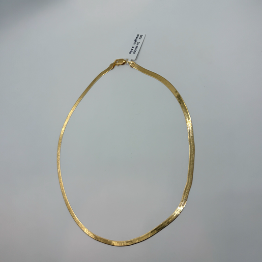 Herringbone Chain Necklace 18k 40cm